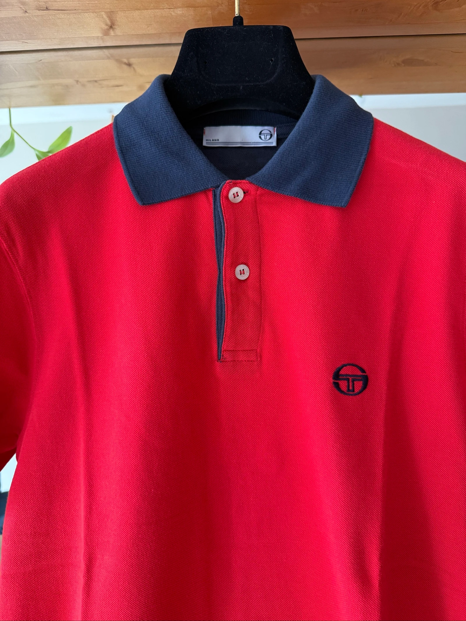 Polo Sergio Tacchini Dames T42 – Rood & Marineblauw – 100% Katoen – Perfecte staat – photo 4